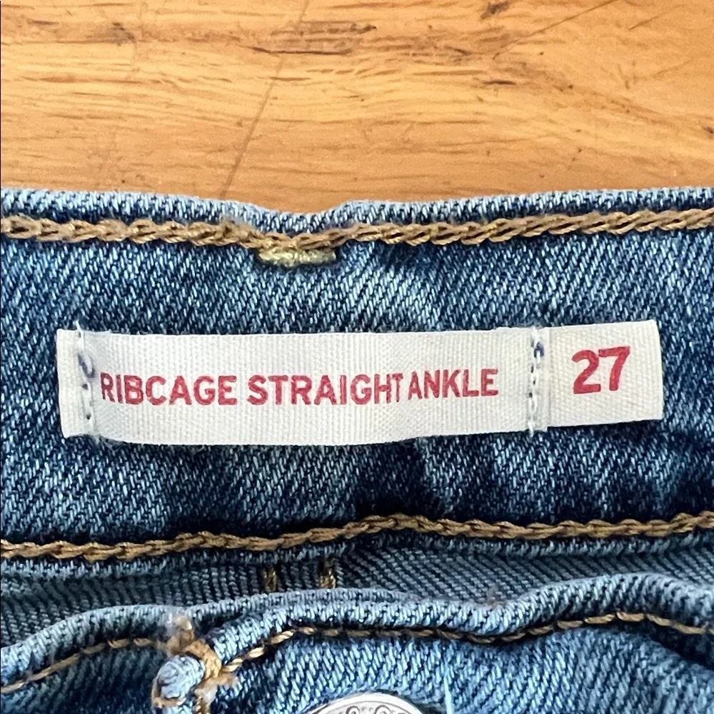 Levi's Ribcage straight ankle Blue Women's Jeans - Picture 2 of 3